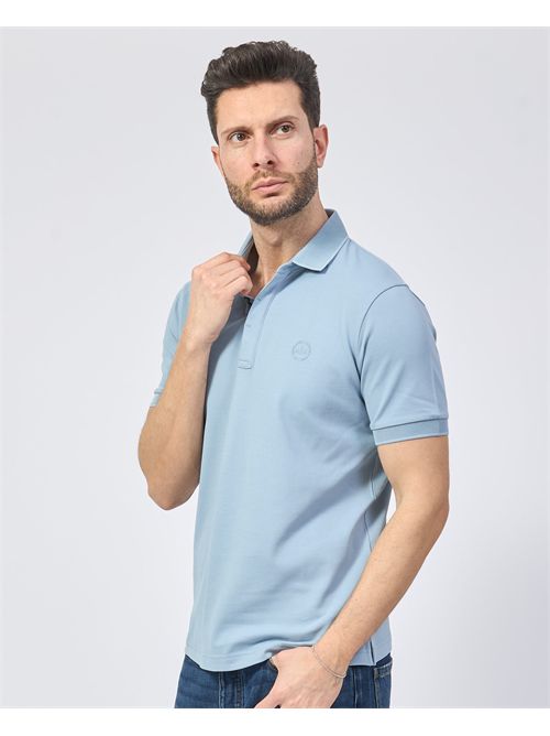 Polo Armani Exchange slim fit in piqué elasticizzato ARMANI EXCHANGE | 8NZF91-ZJ81ZU9287